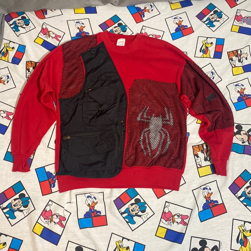Upcycled Vintage Patchwork Jerzees Crewneck